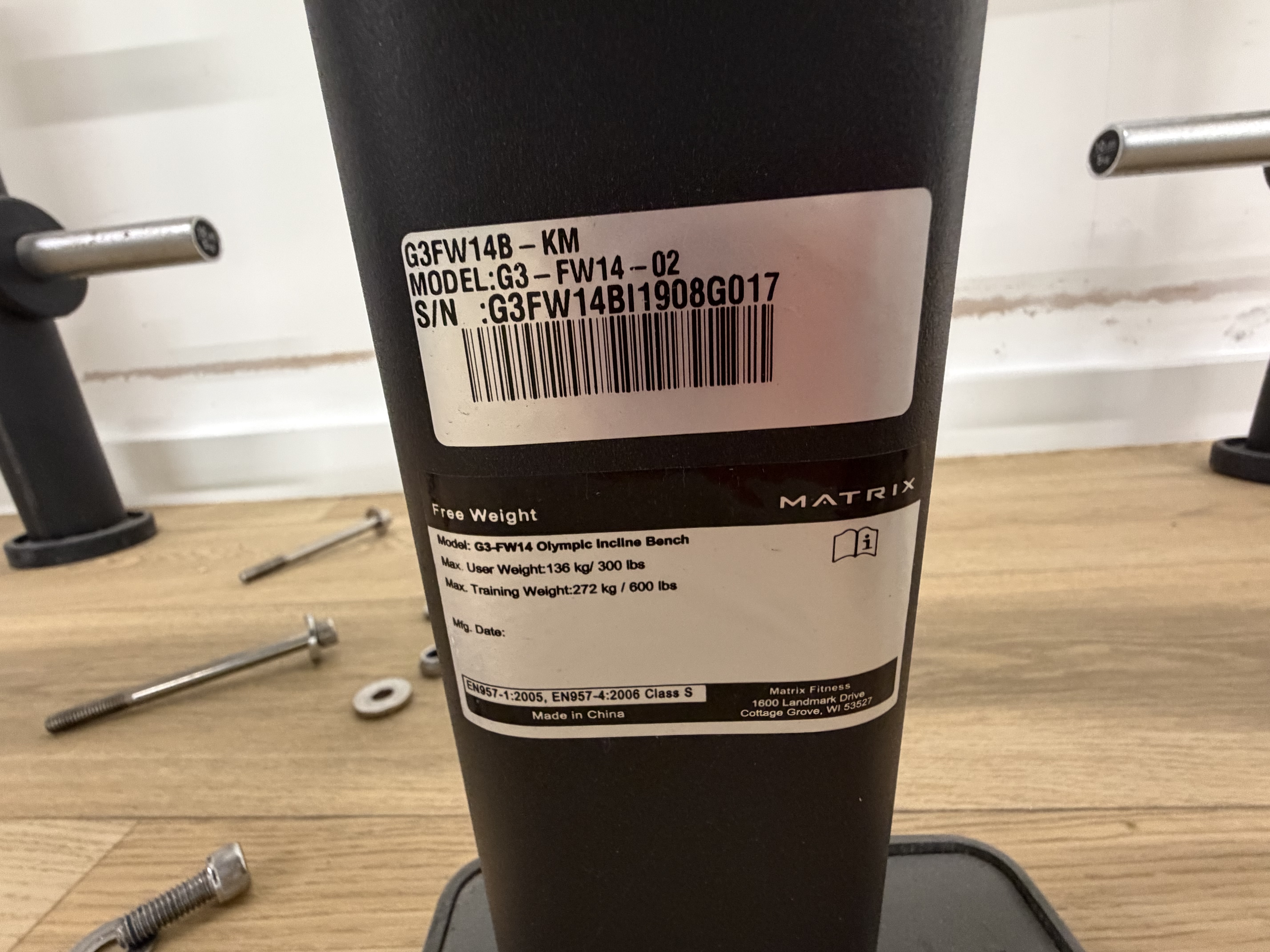 Used Matrix Fitness G3-FW14-02 Bench — photo 7