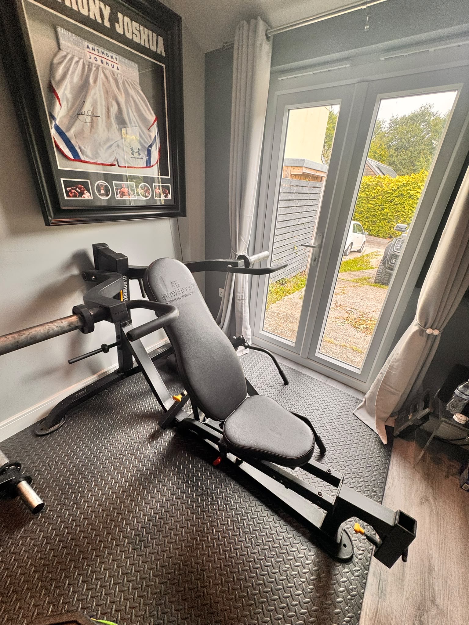 Used Powertec iso multipress Powertec half rack with lat pull down tower with integrated 90kg weight stack Other — photo 2