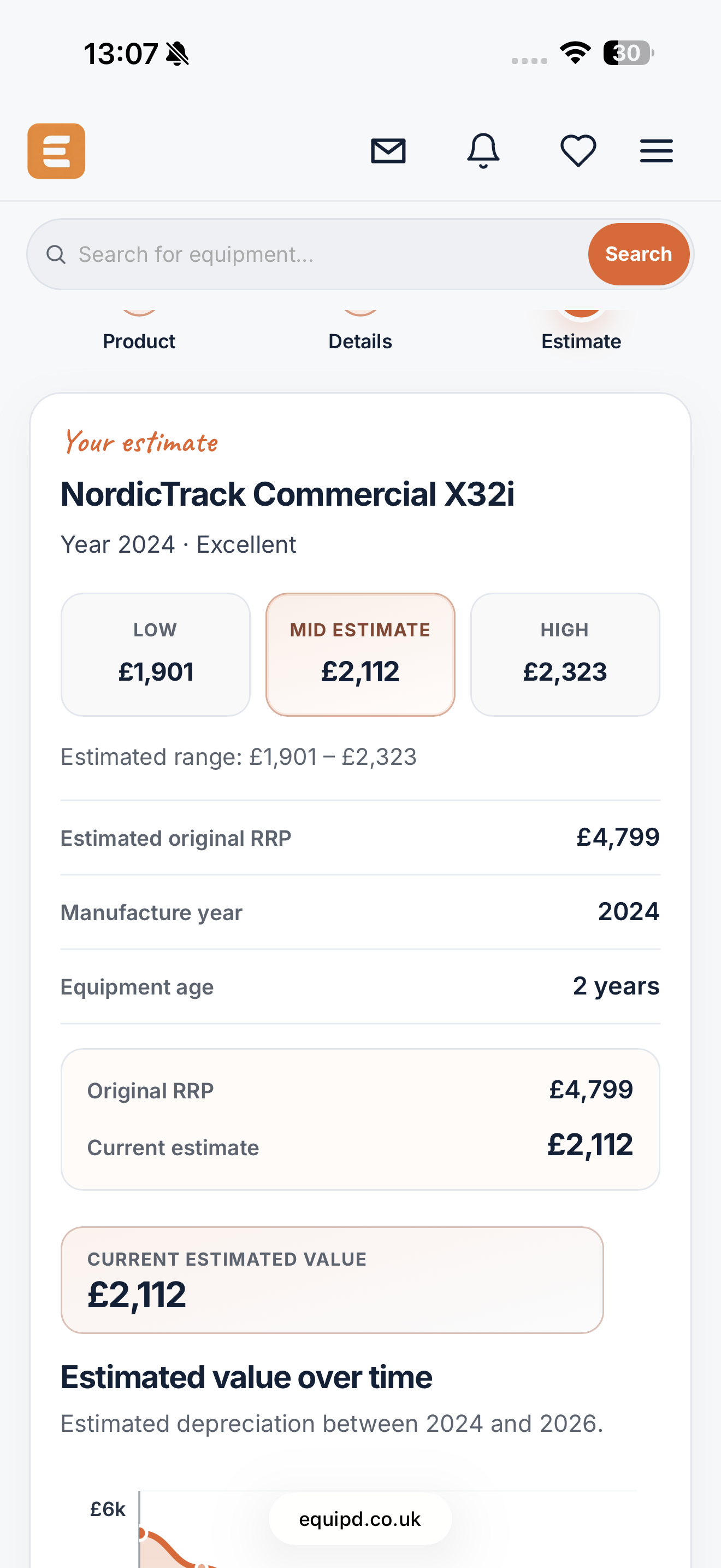 Used NordicTrack Commercial x32i Treadmill — photo 6
